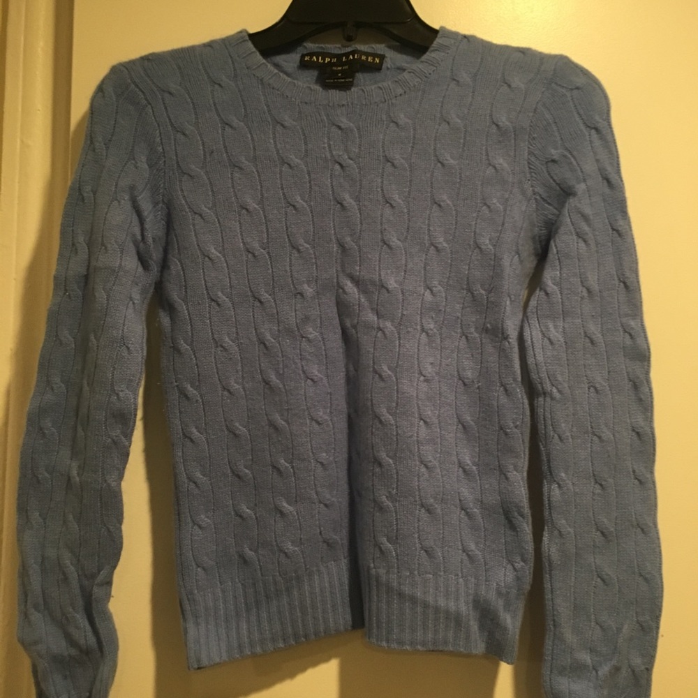 Ralph Lauren light blue cashmere sweater